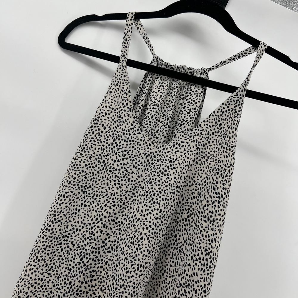 Now & Forever Spotted Print Cami top Sleeveless Casual Mini‎ Dress womens medium